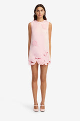 Yvonne Appliqué Mini Dress - Blush Pink