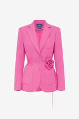 Vesper Fitted Blazer - Fuchsia