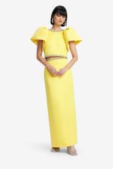 Kyra Embellished Maxi Skirt - Sunshine