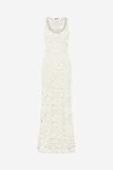 Helena Embellished Lace Maxi Dress - Snow