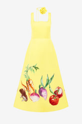 Rianne Appliqué Maxi Dress - Harvest Print