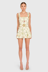 Lena Romper in Trellis