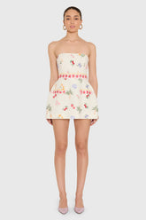 Strapless Bethany Romper in Boardwalk