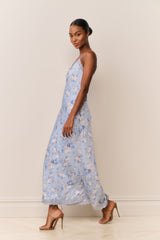 Manuela Heirloom Print Maxi Slip Dress