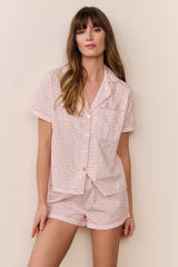 Midnight Haze Polo PJ Short Set