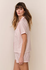 Midnight Haze Polo PJ Short Set