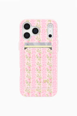 Case-Mate x LoveShackFancy Magnetic Wallet Works With MagSafe - Blooming Heirloom