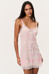 Nouvelle Embroidered Butterfly Mini Dress
