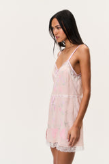 Nouvelle Embroidered Butterfly Mini Dress