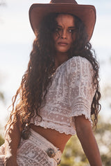 Nerissa Cotton Victorian Crop Top