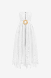 Norine Bustier Midi Dress - Snow