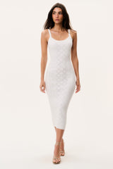 Opalina Cotton Pointelle Midi Dress