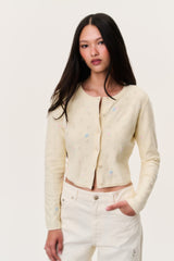 Paelynn Embroidered Floral Cardigan