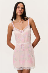 Nouvelle Embroidered Butterfly Mini Dress