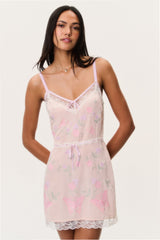 Nouvelle Embroidered Butterfly Mini Dress
