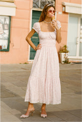 Lyssara Floral Cotton Maxi Dress
