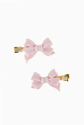 Mane x LoveShackFancy Set of 2 Pink Bow Hair Clips