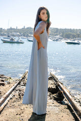 Anaya Wide Leg Jumpsuit in Blue