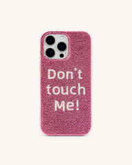 Don't Touch Me! Phone Case - Multicolor Pink