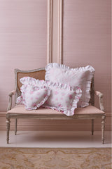 Embroidered Ruffle Euro Pillow