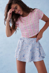 Rubin Cropped Tee - PINK MACARON