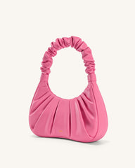 Gabbi Ruched Hobo Handbag - Pink