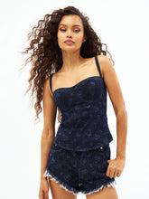 Wrangler x LoveShackFancy Laser Print Denim Bustier