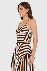 Spencer Top in Sabla Stripe