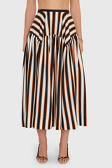 Spencer Midi Skirt in Sabla Stripe