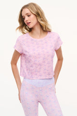 Rubin Iced Mauve Cropped Tee