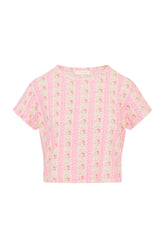 Rubin Cropped Tee - PINK MACARON
