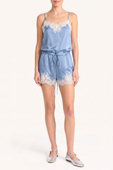 Audrie Silk Romper