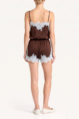 Audrie Silk Romper