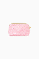 Printed Small Travel Pouch - PINK PEPPERMINT