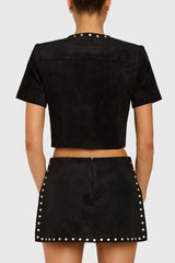 Braswell Top in Suede