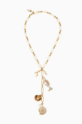 Brinker+Eliza Shell Beach Y Necklace