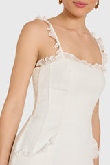 Andreina Dress in Camellia Tweed