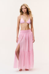 Umber Cotton Cover-Up Skirt - POLAROID ROSE