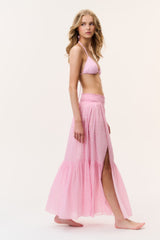 Umber Cotton Cover-Up Skirt - POLAROID ROSE