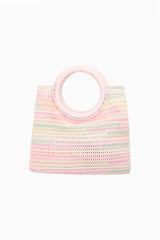 Velle Striped Crochet Pouch