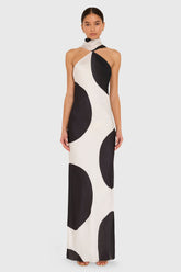 Ashton Maxi in Polka Dot