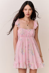 Zanira Floral Chiffon Mini Dress