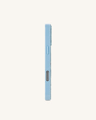 Orca Pair Artificial Crystal Phone Case - Light Blue