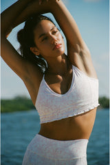 Erza Bow Print Active Bra