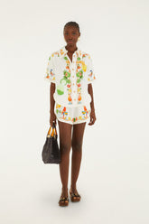 Off-White Biricutico Scarf Embroidered Drawstring Shorts