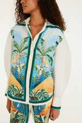 Multicolor Rio Mosaic Collared Buttoned Shirt