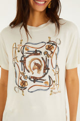 Off-White Equestrian Short Sleeve T-Shirt
