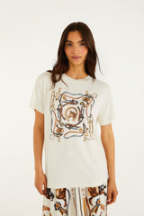 Off-White Equestrian Short Sleeve T-Shirt