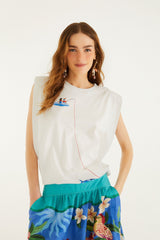 Off-White Fishing Dreams Padded Shoulder T-Shirt