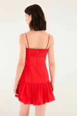 Red Balloon Mini Dress